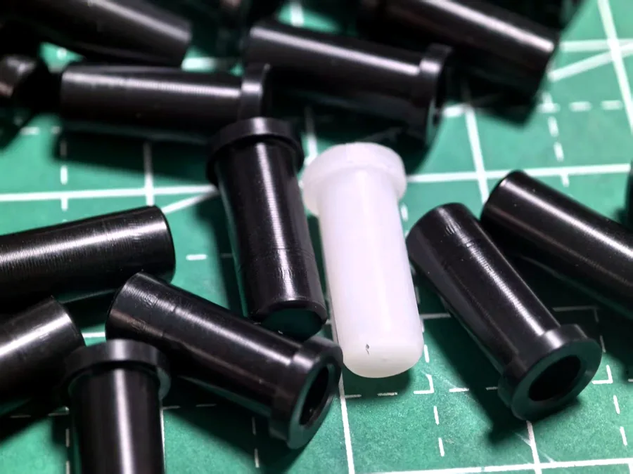 Black and white POM CNC machined parts