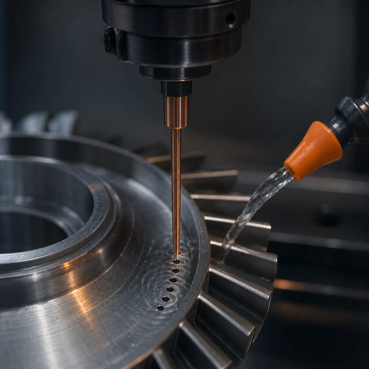 Small Hole EDM drilling precision holes
